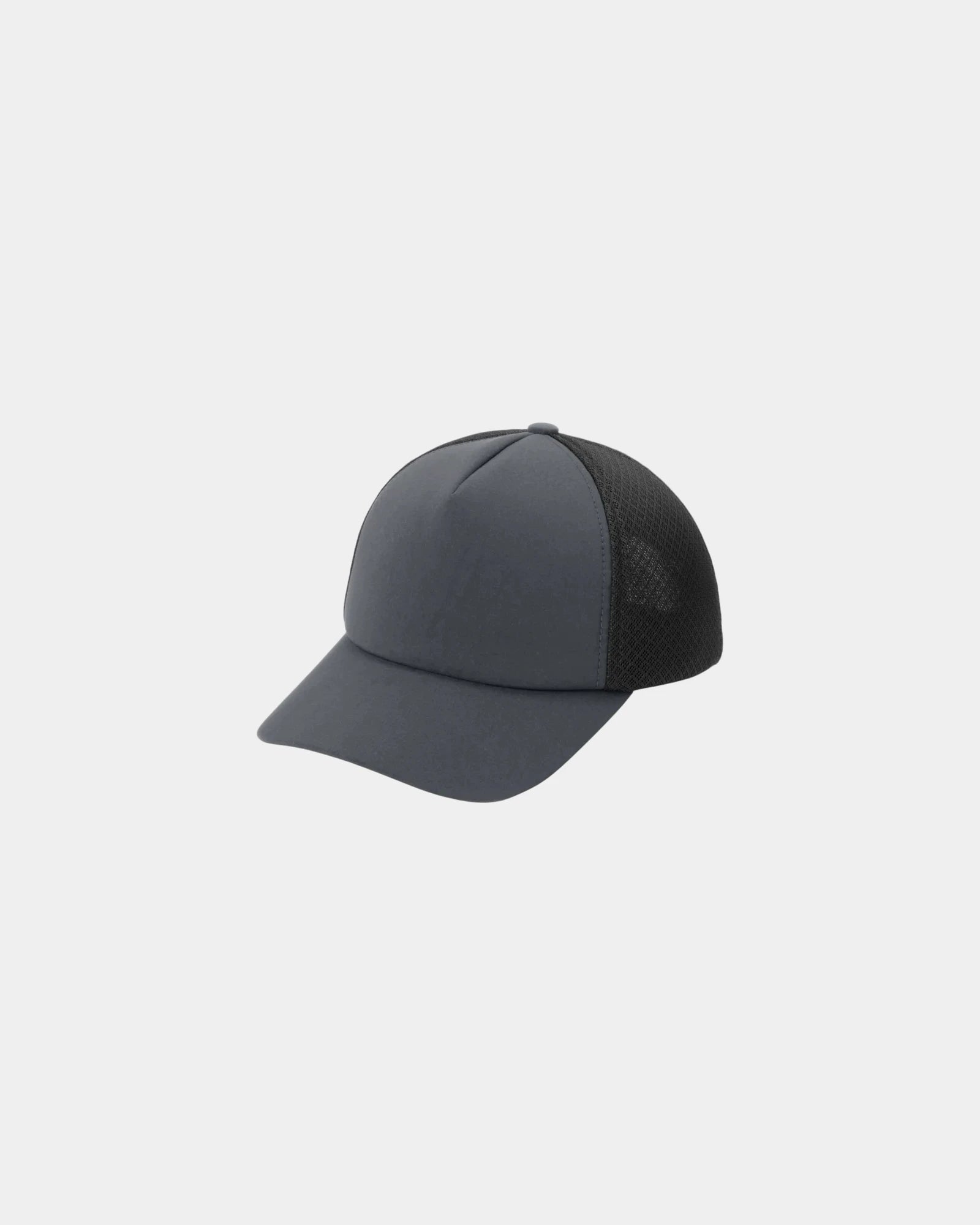 Custom mid-profile foam trucker hat with snapback closure - Gear Gray